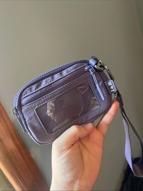I & R Purple Wristlet Card Wallet with ID Window